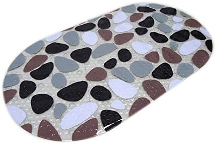 Cobblestone PVC Bath Rugs, Slip-Resistant Bath Mat, Personalized Non-slip Pad for Tub and Showers, Clear,27 x 15.5 inches(69x39.5cm)