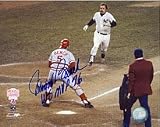 Johnny Bench "WS MVP 76" Autographed 1976 World Series w/ Thurman Munson 8x10 Photo - Autographed MLB Photos