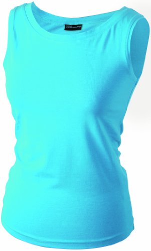 James & Nicholson Damen Funktions Tank Top Elastic, turquoise, M, JN360 tu