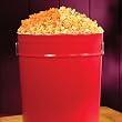 Popcorn Tin - Solid Red