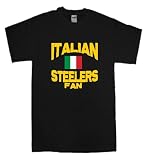 ITALIAN PRIDE STEELERS FAN FLAG FOOTBALL ITALY COUNTRY PRIDE USA T SHIRT