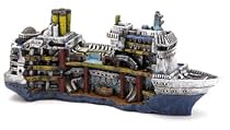 Small Cruise Ship Fish Tank Ornament by Penn Plax