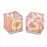 41b3uGaJwkL. SL160  HEARTS DELIGHT VOTIVE HOLDER STAINED GLASS CANDLEHOLDER