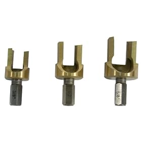 Mibro 414161 3-Piece Tapered Plug Cutter Set by Mibro