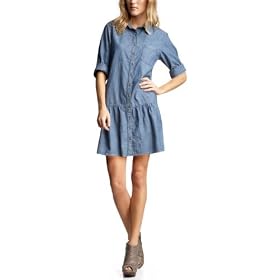 Buy Gap Chambray drop-waist dress by Gap