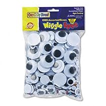 CHENILLE KRAFT Wiggle Eyes Classroom Pack, 1,000 Pieces per Pack (Case of 3)