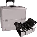 Silver Rolling Makeup Case W/Dividers Case Pack 2 - 827948 Silver Rolling Makeup Case W/Dividers Case Pack 2 - 827948