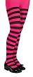 Girls Pink/Black Striped Tights