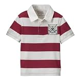 Toddler Boys' Genuine Kids from OshKosh Race Car Short-Sleeve Rugby - Hen Red