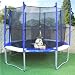Outdoor Living : Mad Dash 10ft SE Trampoline with Football Print BLUE & WHITE