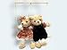 Teddy 40cm Junge/Mädchen Plüsch auf Schaukel