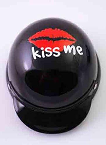 Helmet for Biker Dogs, Cats and Small Pets, Costume, Pet Accessory - Kiss Me