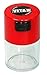 Vitavac - 5g to 20 grams Airtight Multi-Use Vacuum Seal Portable Storage Container for Dry Goods, Food, and Herbs - Red Clear