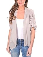 100% Lino Chaqueta Punto Mylia (Beige)