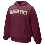 Nike Florida State Seminoles (FSU) Garnet Arch Lettering Hoody Sweatshirt