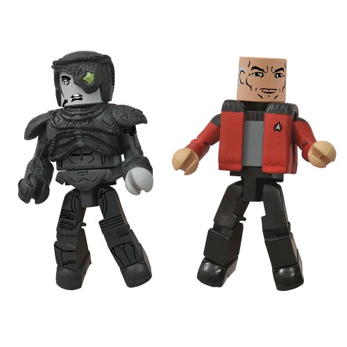 Star Trek Legacy Wave 1 Minimates Action Figure - Captain Picard & Hugh