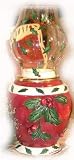 Holly Berry T-Lite Hurricane Clayworks 2004