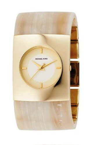 MICHAEL KORS CHAMPAGNE HORN BRACELET LADIES WATCH   MK4177