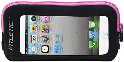 Fitletic iPhone Add-On Pouch, Black/Pink