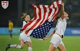 US Women's Soccer Team - Christie Rampone - Flag 11x17 Poster