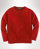 Ralph Lauren Kids Sweater, Boys Fleece Crew Neck New Grey Heather M
