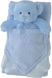Baby Boy Blanket and Rattle, My First Teddy Buddyluvs - Blue