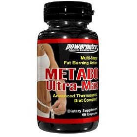Metabo UltraMax - 60 Capsules Fat Burner L-Tyrosine Weight Loss Diet Pills