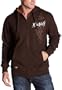 Dickies Men's Buffalo Sherpa Lined Full Zip Thermal Hood With Embroidery,Brown/Duck,X-Large