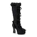 Women's Mammoth-311, Microfiber With Faux Fur Platform Boot, 4