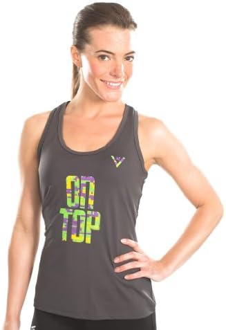 ViewSPORT Women's Sweat Activated "ON TOP" Performance Racerback Tank Small Green Camo