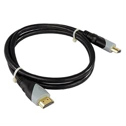 3ft High Speed HDMI Male to Male Cable - Version 1.4- Gold-plated Connector Plug Contacts- 1080p - Blu-Ray - PS3 3ft High Speed HDMI Male to Male Cable - Version 1.4- Gold-plated Connector Plug Contacts- 1080p - Blu-Ray - PS3