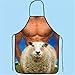 Everun MuscleNerd Kitchen Sexy Apron Funny Creative Cooking Grilling Aprons Funny Outdoors Activity and Restaurant Pub Party for Men Boyfriend Gifts