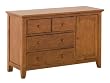 Status Series 100 3 Drawer Combo, Walnut