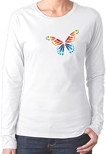 Yagheha9 Casual Butterfly Lady Cotton Tee2016 Newest