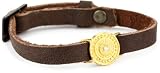 Avindy Jewelry "Sliders" Golden Saloon Solitaire Leather Bracelet