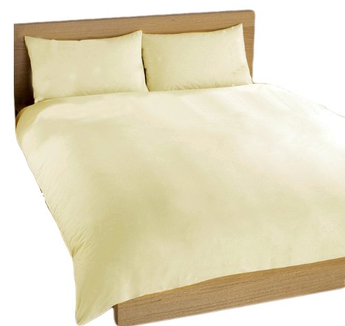 Swiscot Textiles Ltd Charlotte Thomas Bettw&auml;sche-Set f&uuml;r Doppelbett, Perkal-Baumwolle, elfenbein