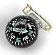 Specialty Compass Fisheye Pin-On