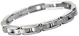 Steel & Diamond Bracelet - this exclusive bracelet is crafted from solid stainless steel and four genuine diamonds are embedded in the sleek links. Save £30! RRP £70