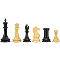 Oxford Series Ebonised Boxwood Chess Pieces 3.75 inches