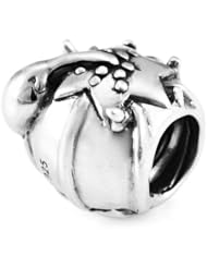 Genuine Ohm Beads (TM) Product. 925 Sterling Silver Pincushion Threaded European Spacer Bead Charm. 100% Satisfaction Guaranteed.