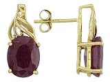 18KT 3.40CTWRUBY STUD EARRINGS