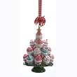 3.75" Cupcake Heaven "Sugared" Tree on Green Plate Christmas Ornament