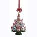 3.75" Cupcake Heaven "Sugared" Tree on Green Plate Christmas Ornament