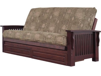 Kitchen: Cottage Futon 80957211162F Richmond Oak Full Size Futon Frame   Medium Oak   Mattress sold seperately