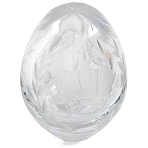 Faberge St. Petersburg Crystal Petite Egg Collection Clear Crystal Eggs Imperial Crown Egg