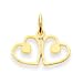 Solid 14k Gold Heart Charm