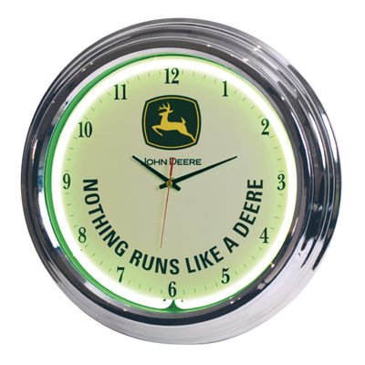 John Deere 05023 Neon Wall Clock