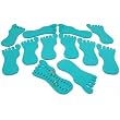 12 Toe Ring Foot Foam Display Body Jewelry Case Green