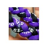 20" Black/Purple Titanium Sport Tornado Baseball/Softball Necklace