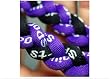 20 Black/Purple Titanium Sport Tornado Baseball/Softball Necklace